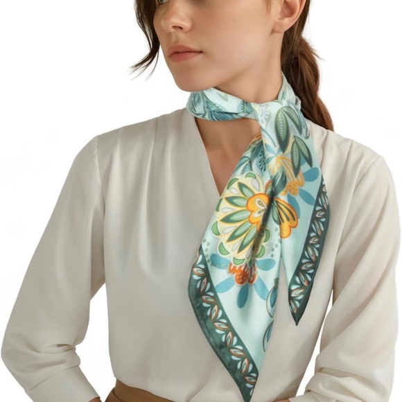 Women Head Hair Scarf Like Satin Silk Scarf Sleeping Hair Wrapping Night 27.5" - Picture 2 of 7